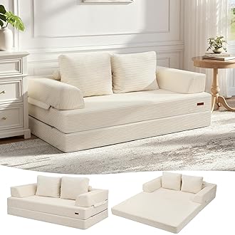 Futon Sofa Bed with Pillow