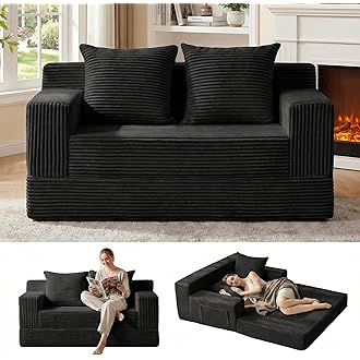 4-in-1 Convertible Folding Sofa Bed