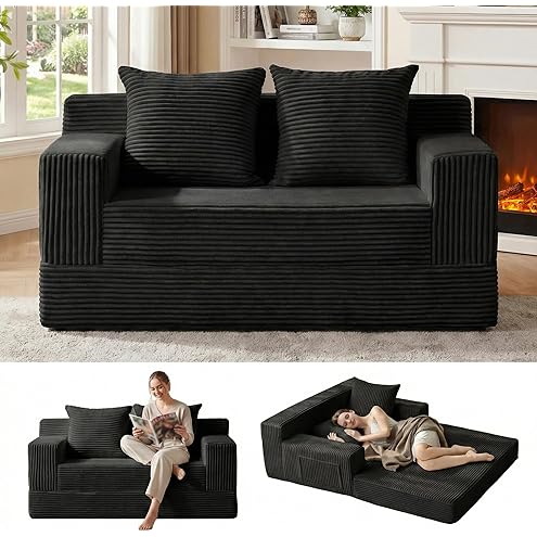 4-in-1 Convertible Folding Sofa Bed