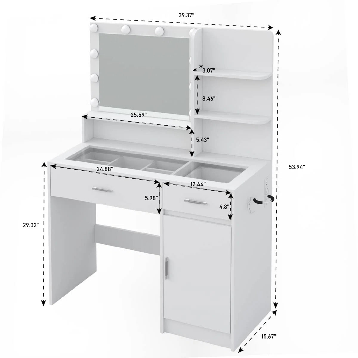 HOOMA© Vanity Desk
