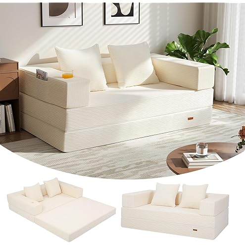 Futon Sofa Bed with Pillow