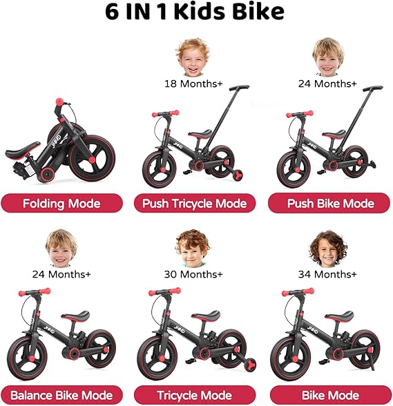 6 in 1 Toddler Bike