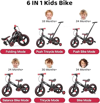 6 in 1 Toddler Bike