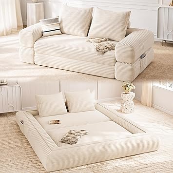 4-in-1 Convertible Folding Sofa Bed
