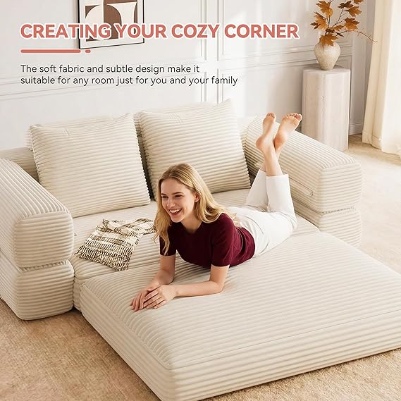 4-in-1 Convertible Folding Sofa Bed