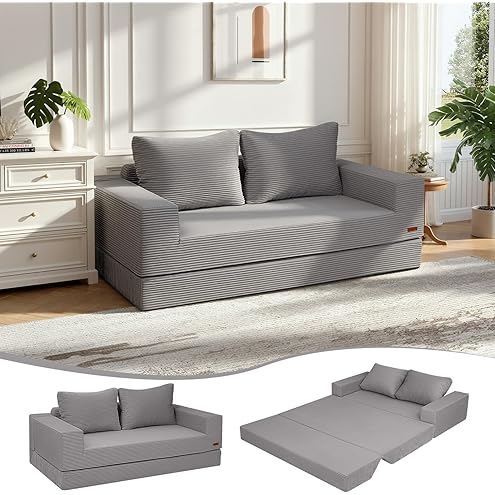 4-in-1 Convertible Folding Sofa Bed